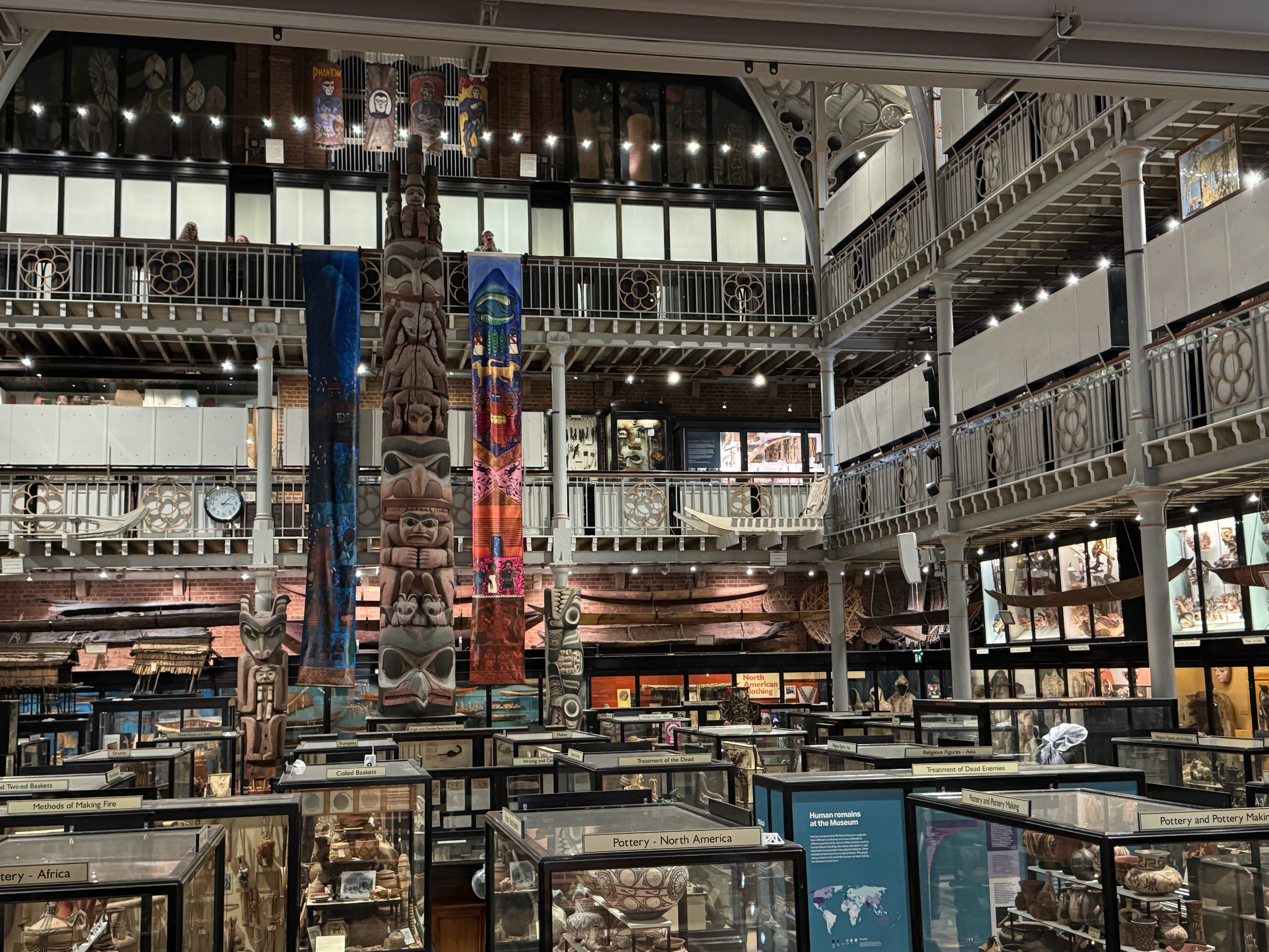 Photo of the Pitt Rivers main hall like the TLS one, but not the TLS one (this one by me). Click to enlarge.